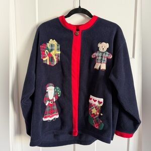 Vintage 90s Christopher & Banks ugly Christmas sweater size medium